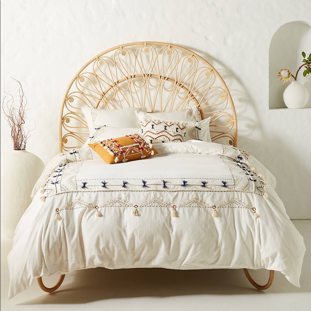 Vineet Bahl Embroidered Romulus Duvet, Shams & Embellished Cushion